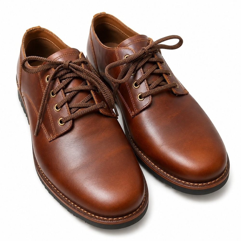 TIMBERLAND "Kendrick" Oxford Shoe Mens Sz 9 Brown Leather Preppy Business Casual